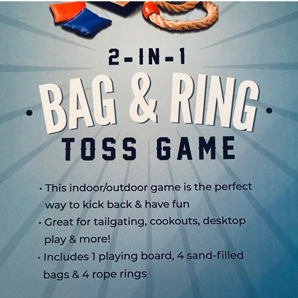2-in-1 Table Top Bag & Ring Toss/Corn Hole Game - Picture 5 of 12